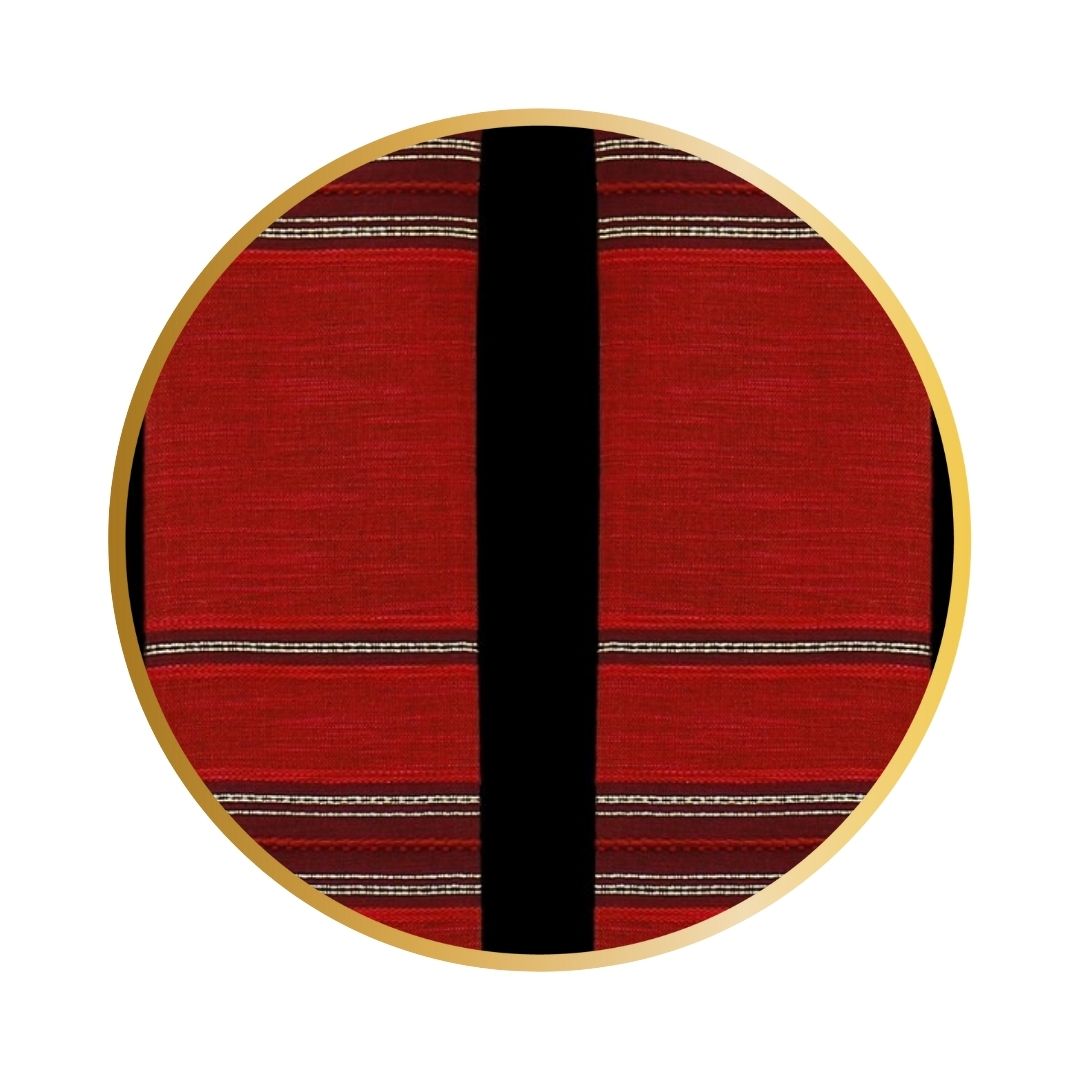 Liturgical stole 100% woven in red.