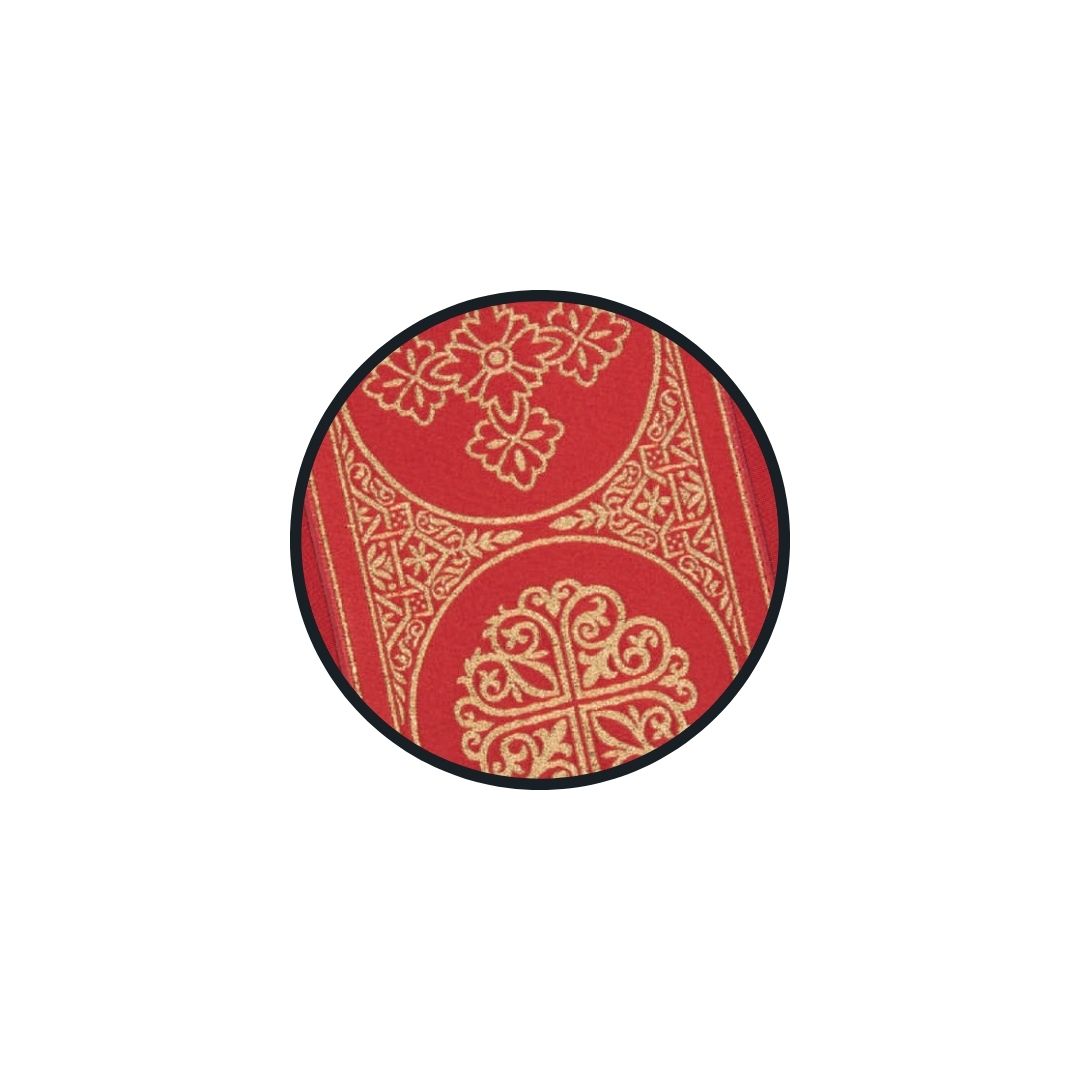 Chasuble | Cross n Circle Brocade Banding | A586