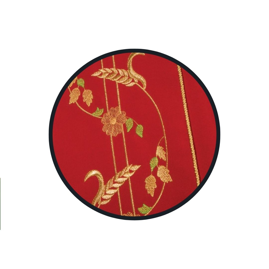 Chasuble | Cross & Wheat Motif | A535