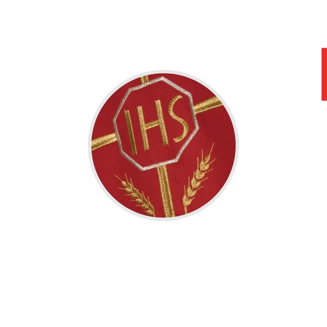Chasuble | IHS Cross and Wheat Motif | A575