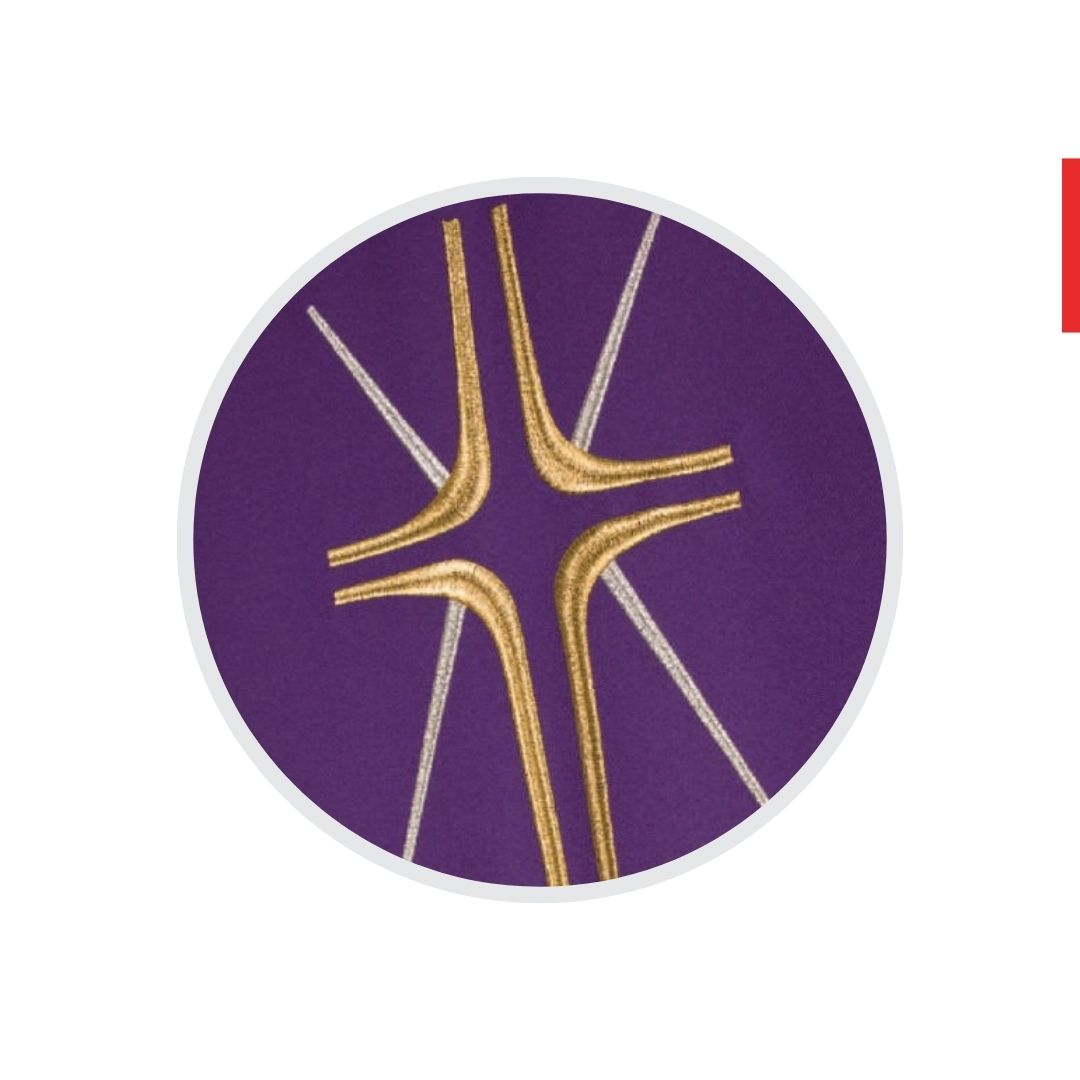 Chasuble | Gold Cross Motif | A536