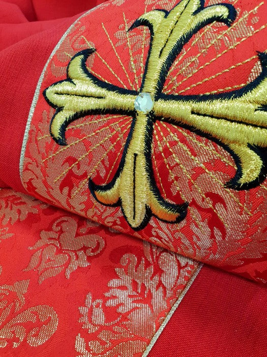 Chasuble | Cross on Italian Brocade | 2-133