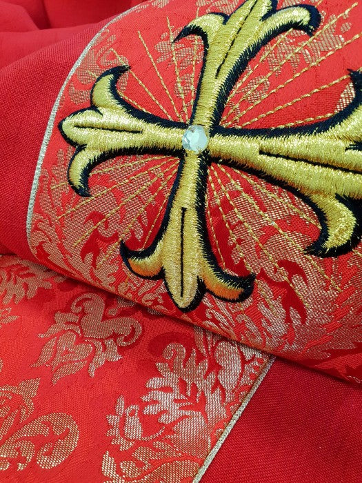 Chasuble | Cross on Italian Brocade | 2-133