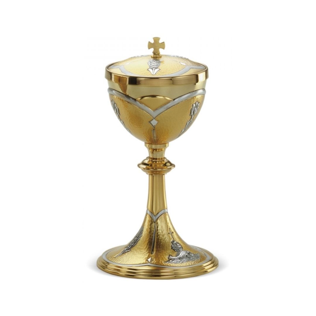 Ciborium two tone gold and silver style 205 by Desta Italy and sold by The Clergy Store