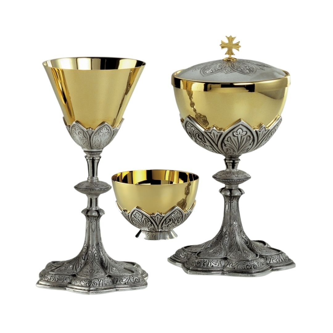 Chalice and Ciborium Set in silver by Desta style 206