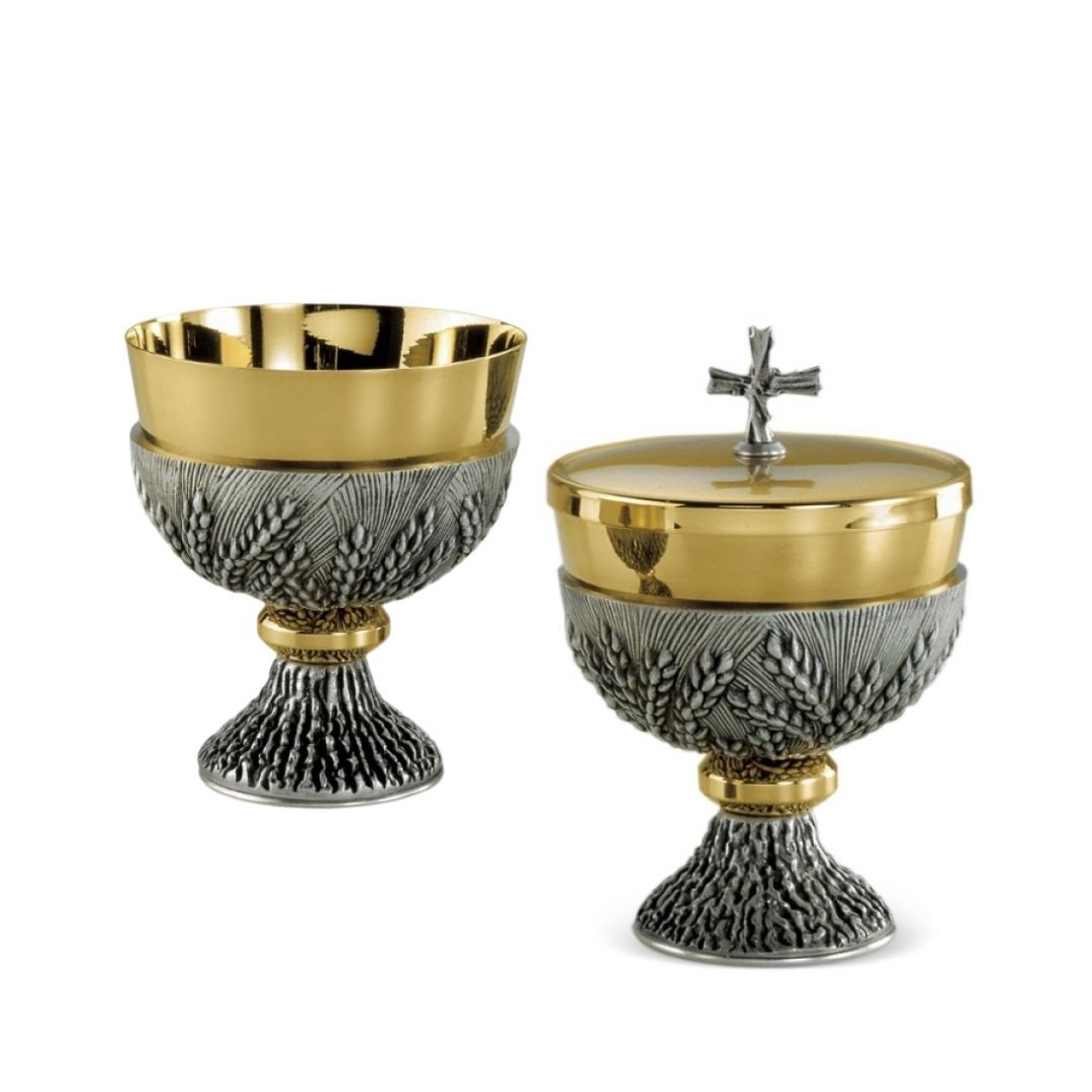 Chalice and Ciborium Set with Ears of Wheat by Desta style 209