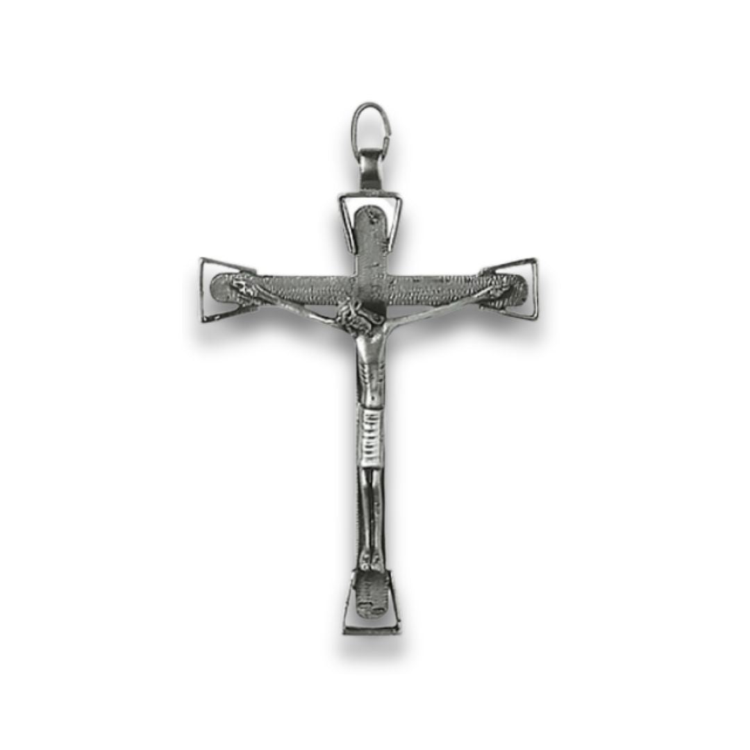 Bishop's pectoral cross made from 925 silver with Silver finish. Made in Italy and sold by The Clergy Store