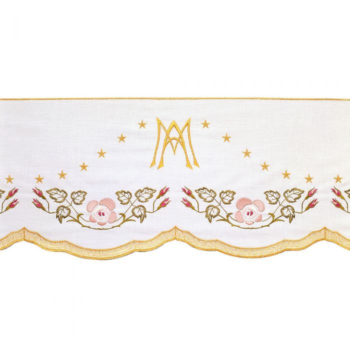 Altar Valances Marian with stars sold by the meter. Imported from Italy.