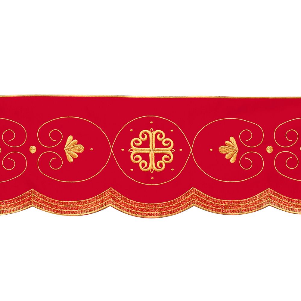 Altar Valances Baroque design sold by the meter. Imported from Italy.