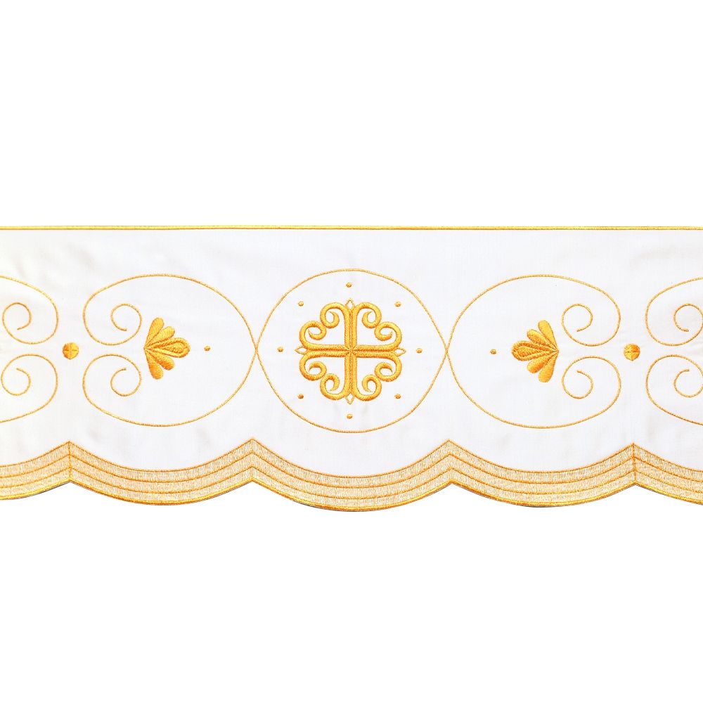 Altar Valances Baroque design sold by the meter. Imported from Italy.