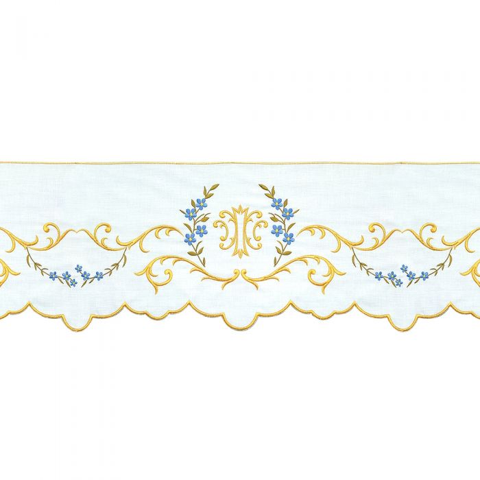 Altar Valances Ava Maria sold by the meter. Imported from Italy.