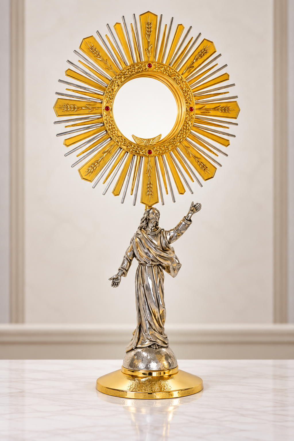 Monstrance with the Risen Christ