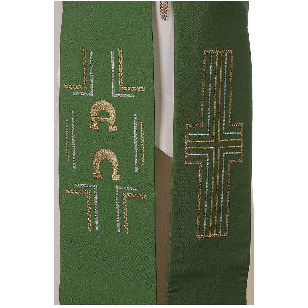 Deacon Stole | Cross & Alpha Omega | 715