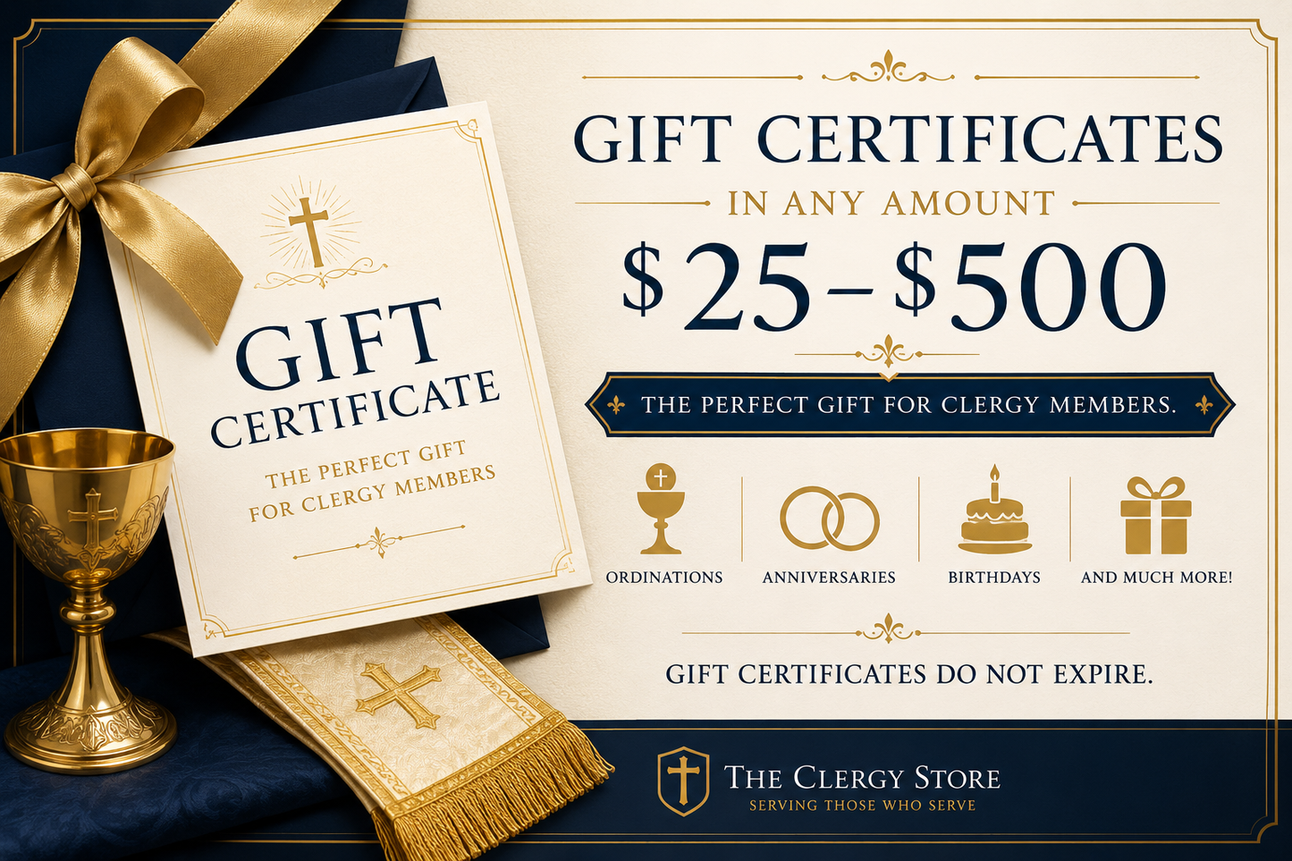 The Clergy Store Gift Certificate