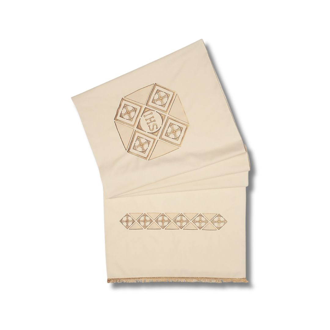 Humeral Veil style 48 Tau Rombi design by Desta Italy and sold by The Clergy Store