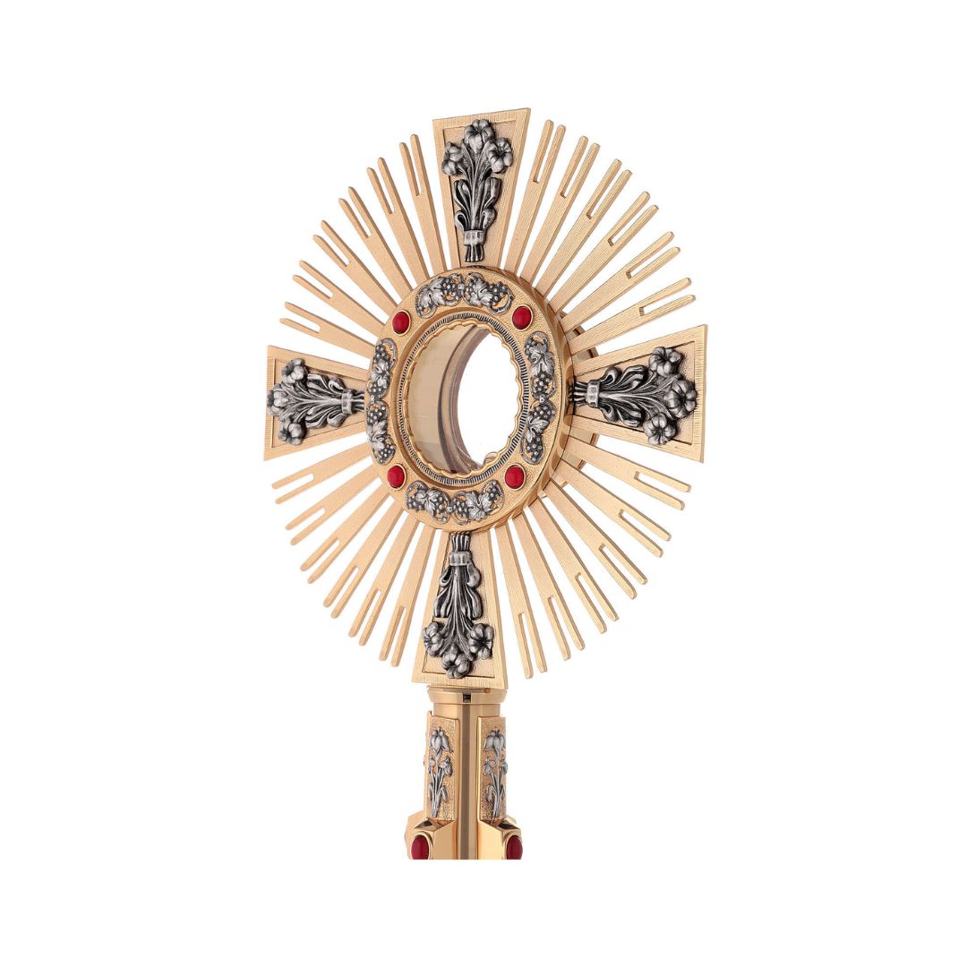 Monstrance style 457 by Mollica Italy and sold by The Clergy Store