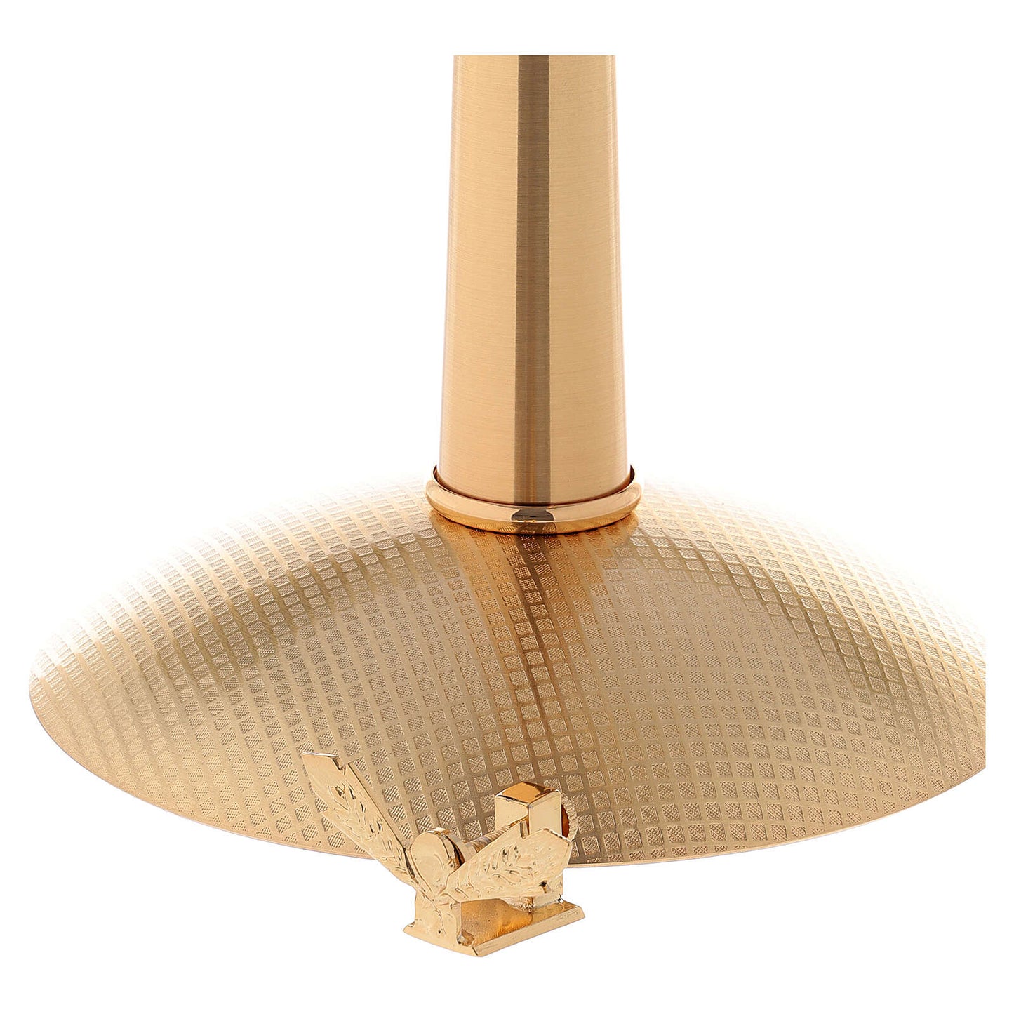 Monstrance modern with 4 evangelist and crystal node style OS-16 made by Napoletana Arte Sacra Italy