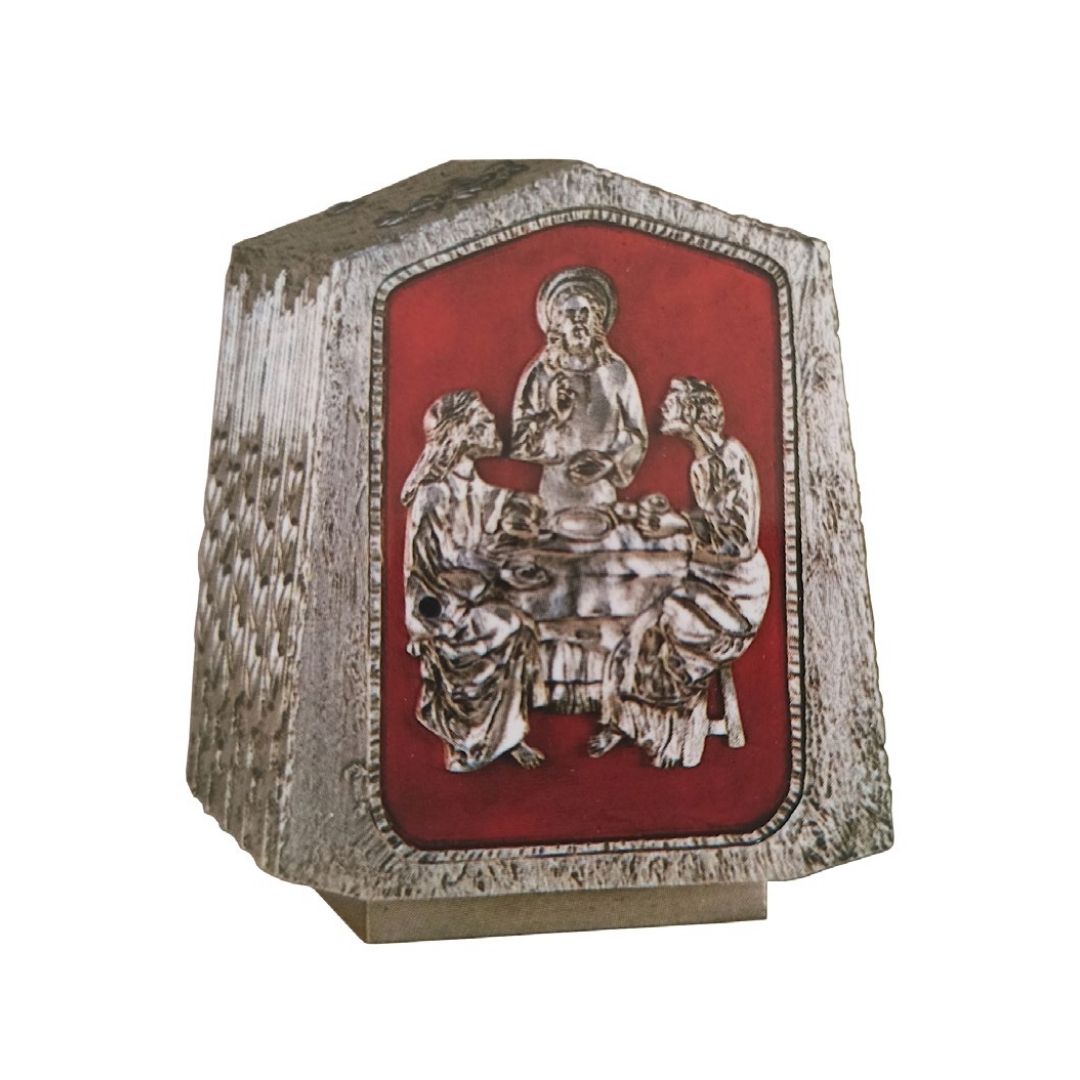 Tabernacle The Last Supper in Silver Bonze. Made in Italy and sold by The Clergy Store