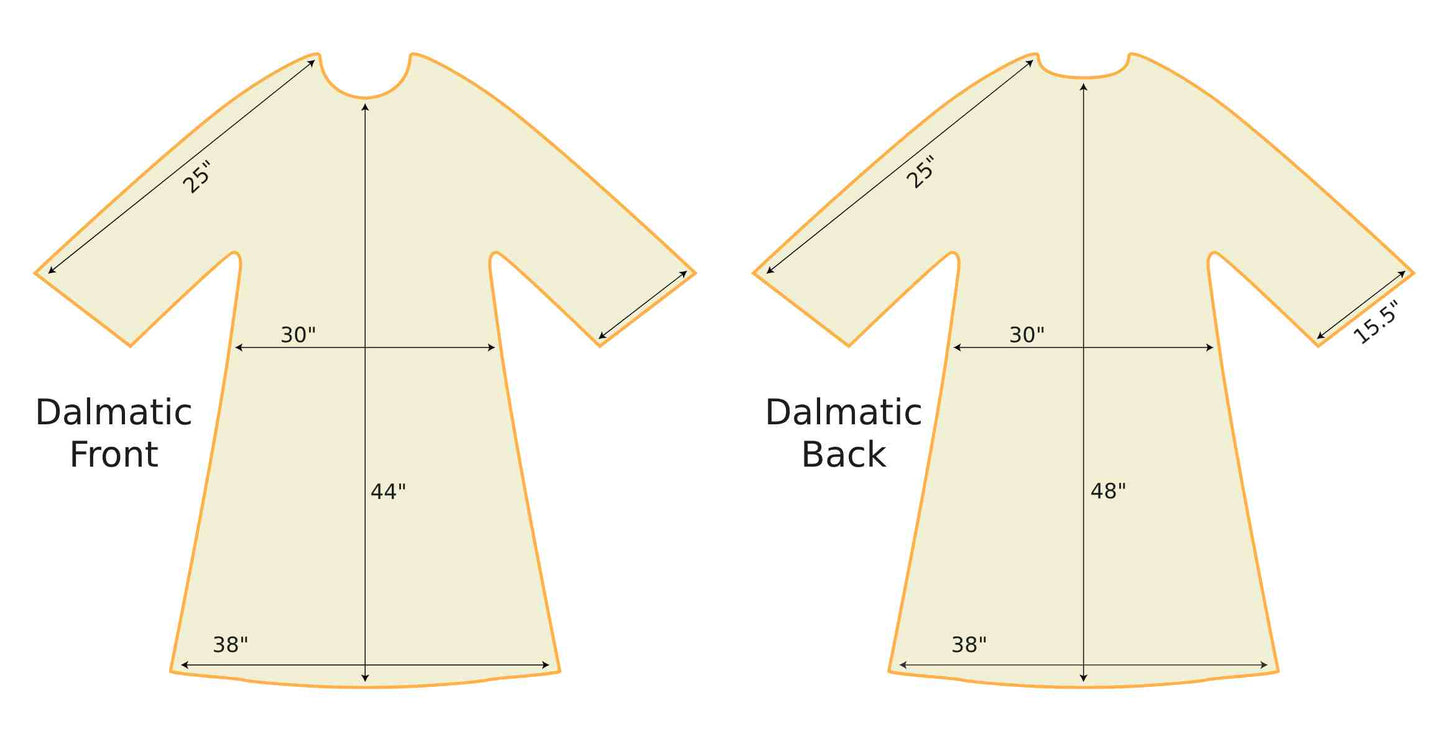 Dalmatic | Cross, Lilly and Wheat Motif | A3512