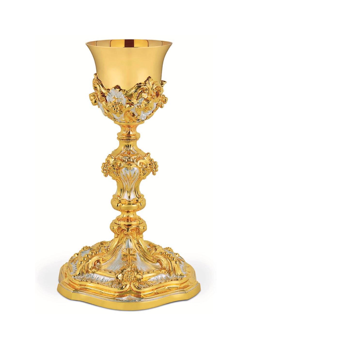 Chalice and Paten with Baroque Design style 082