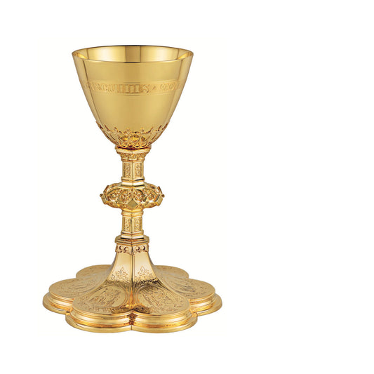 Chalice and Paten with scenes from the Old Testament style 094