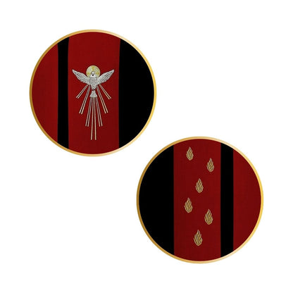 Liturgical priest stole Holy Spirit with Flames