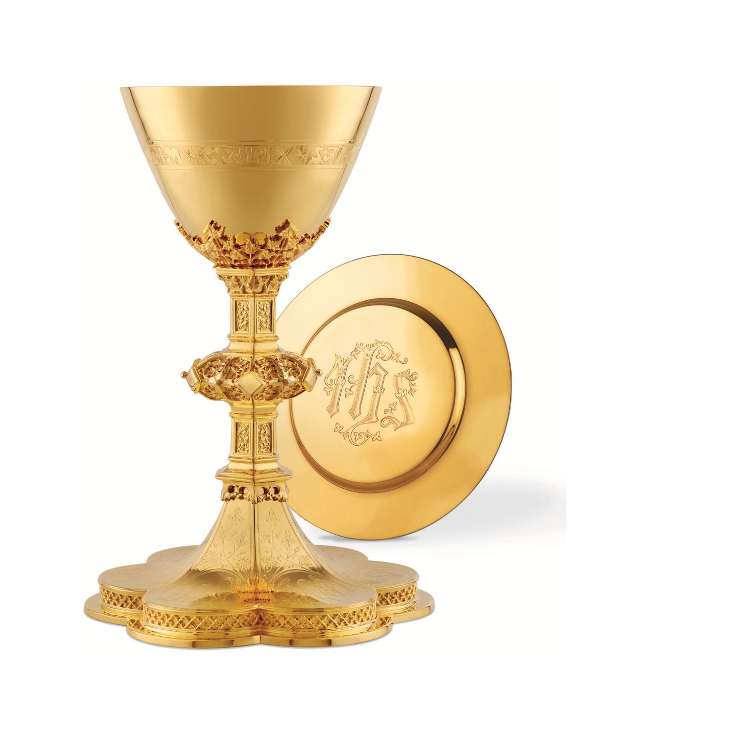 Chalice and Paten with scense from the Old Testament style 104