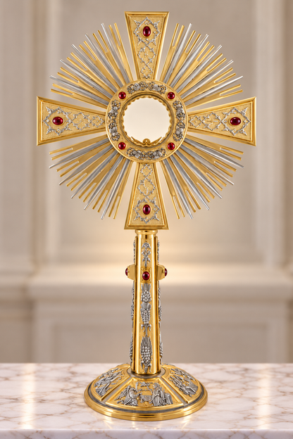 Monstrance Life of Crist by Mollica, Italy style # 1080