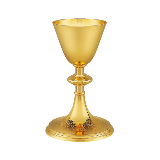 Gold plated traditional style chalice