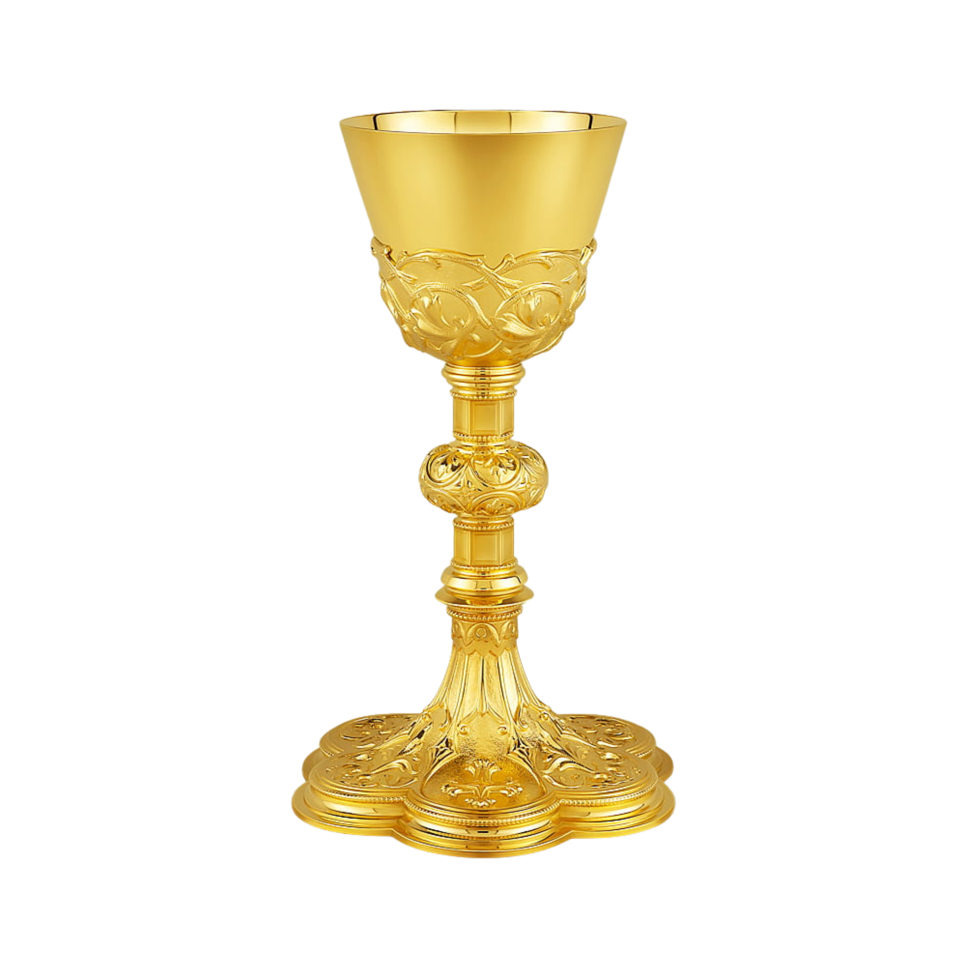 Gold plated traditional style chalice