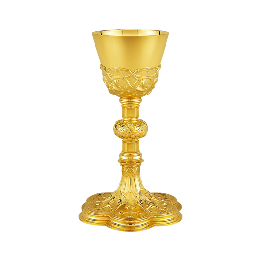 Gold plated traditional style chalice