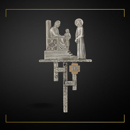 Stations of the Cross in Silver Plated Bronze. Made in Italy and Sold by The Clergy Store