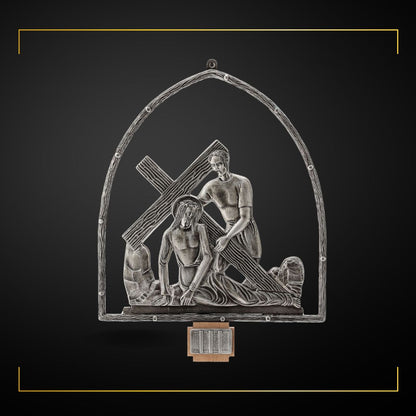 Stations of the Cross Silver Plated Made in Italy and Sold by The Clergy Store