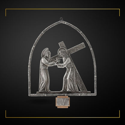 Stations of the Cross Silver Plated Made in Italy and Sold by The Clergy Store