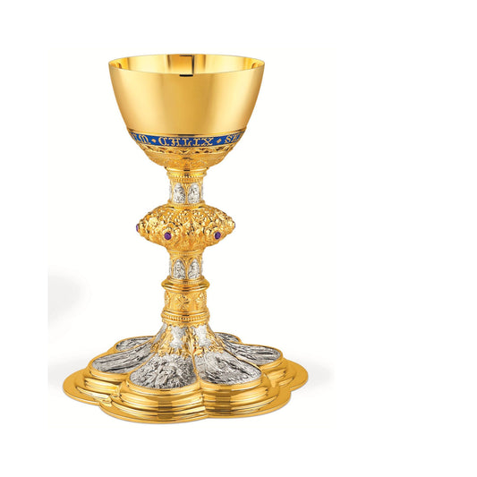 Chalice and Paten with scenes from the New Testament style 184