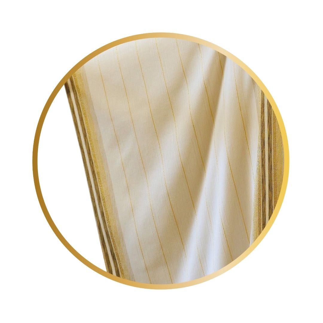 Handwoven chasuble ivory with crosses. 100% Wool