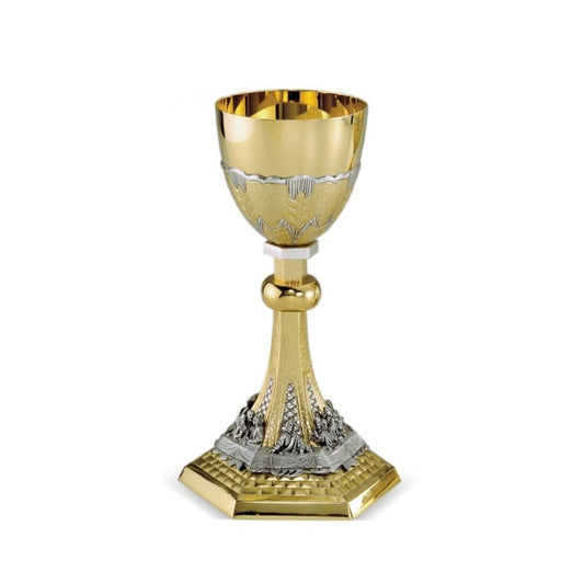 Chalice with the Last Supper and Chi Rho Design by Desta Italy and sold by The Clergy Store
