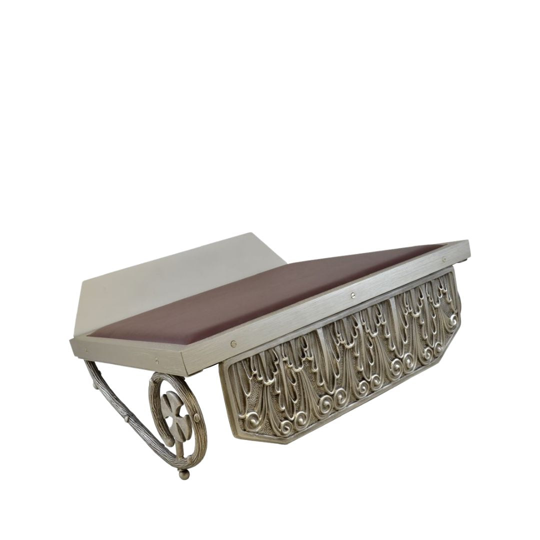 Missal stand for Altar. Cast bronze in copper, silver or gold finish. Made in Italy and sold by The Clergy Store