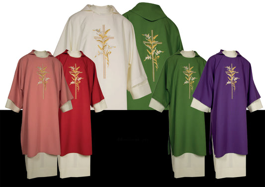 Dalmatic with Cross and  Lilly's and Wheat Motif A3512