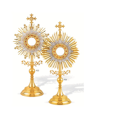 Traditional Monstrance Made in Poland and sold by The Clergy Store