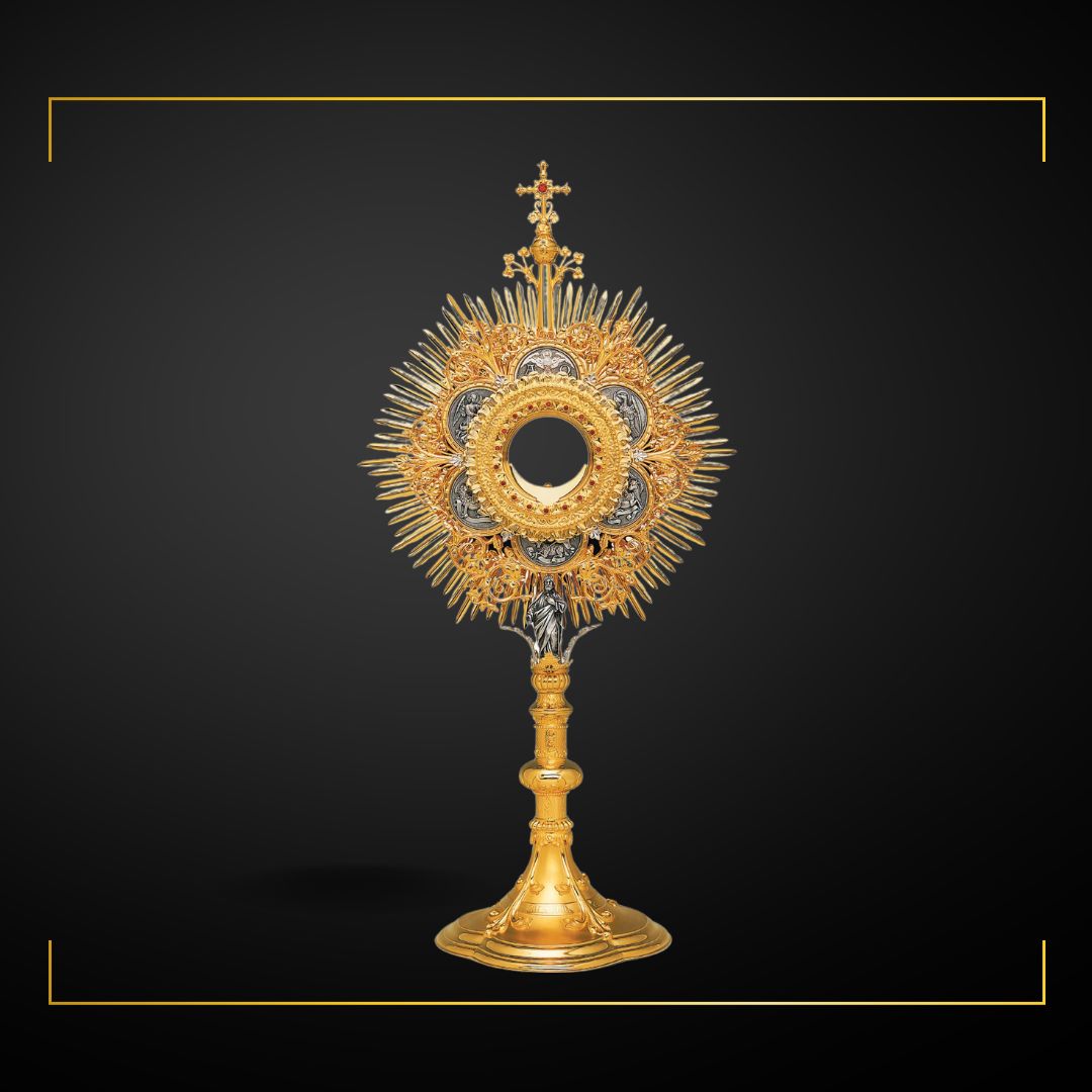 Traditional Monstrance Made in Poland and sold by The Clergy Store