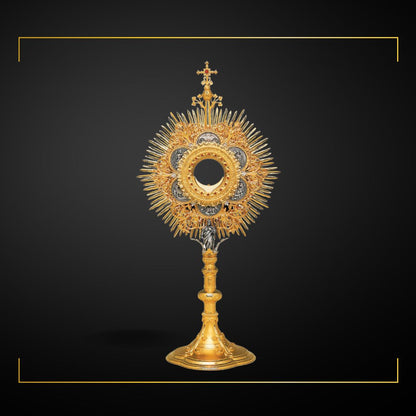 Traditional Monstrance Made in Poland and sold by The Clergy Store