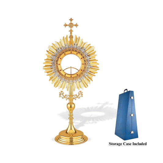 Contemporary Monstrance with Larger host Made in Poland and sold by The Clergy Store