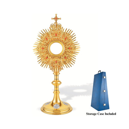 Traditional Monstrance Four Evangelist made in Poland and sold by The Clergy Store