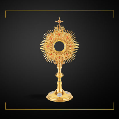 Traditional Monstrance Made in Poland and sold by The Clergy Store