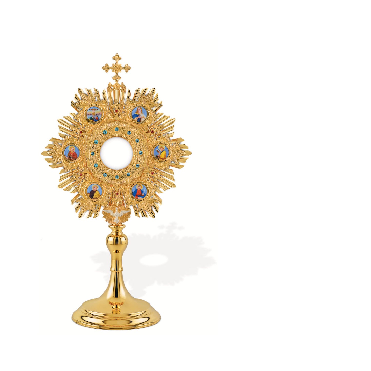 Traditional Monstrance Made in Poland and sold by The Clergy Store