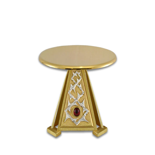 Thabor for monstrance gold finish with thorns and precious stones. Made in Italy and sold by The Clergy Store
