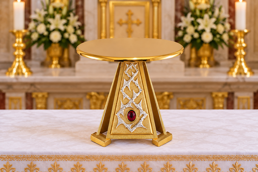 Thabor for monstrance gold finish with thorns and precious stones. Made in Italy and sold by The Clergy Store