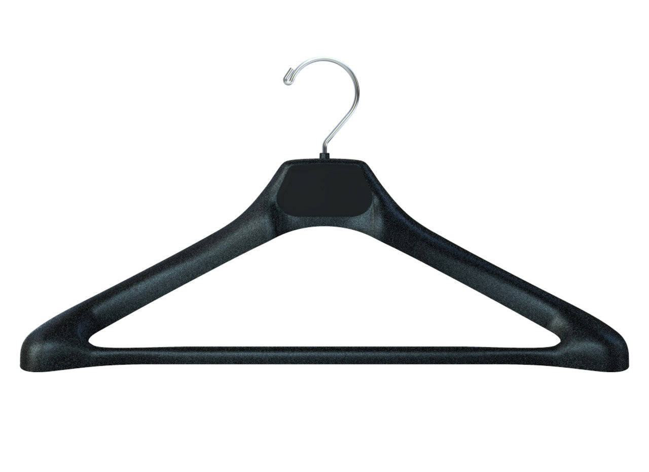 Chasuble, Albs, Dalmatics black hangers with chrome hook.