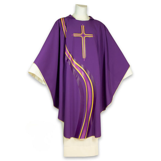 Gothic chasuble sublimation printed "River of Life" Made in Italy